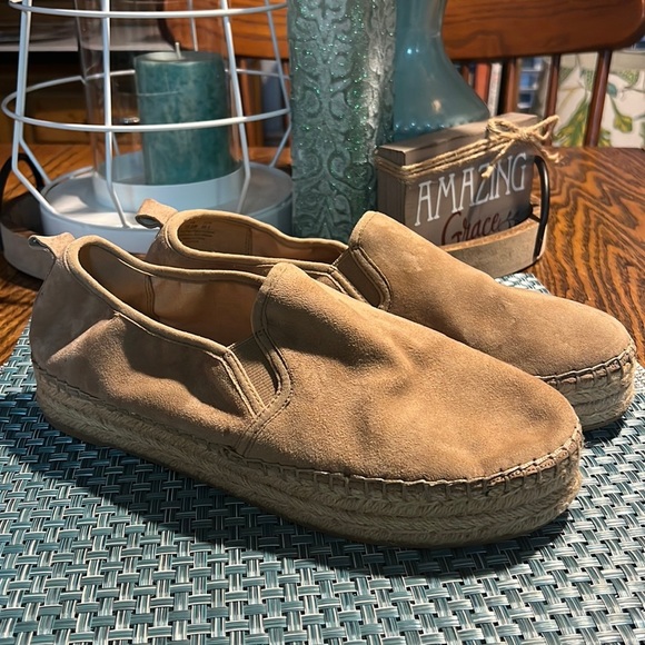 Sam Edelman Carrin Suede Leather Espadrille Loafer - Size 10.5 - Picture 1 of 6